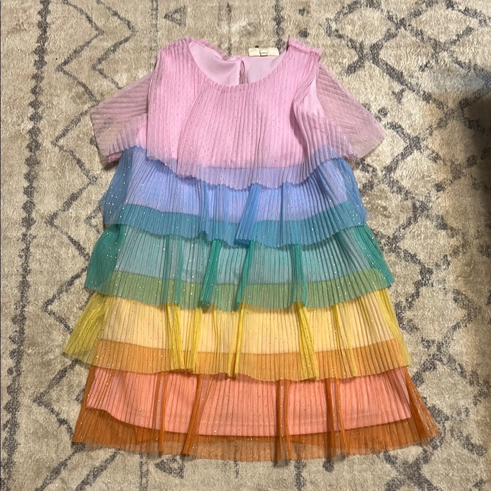 Colorful Rainbow Kids Dress Size 3T